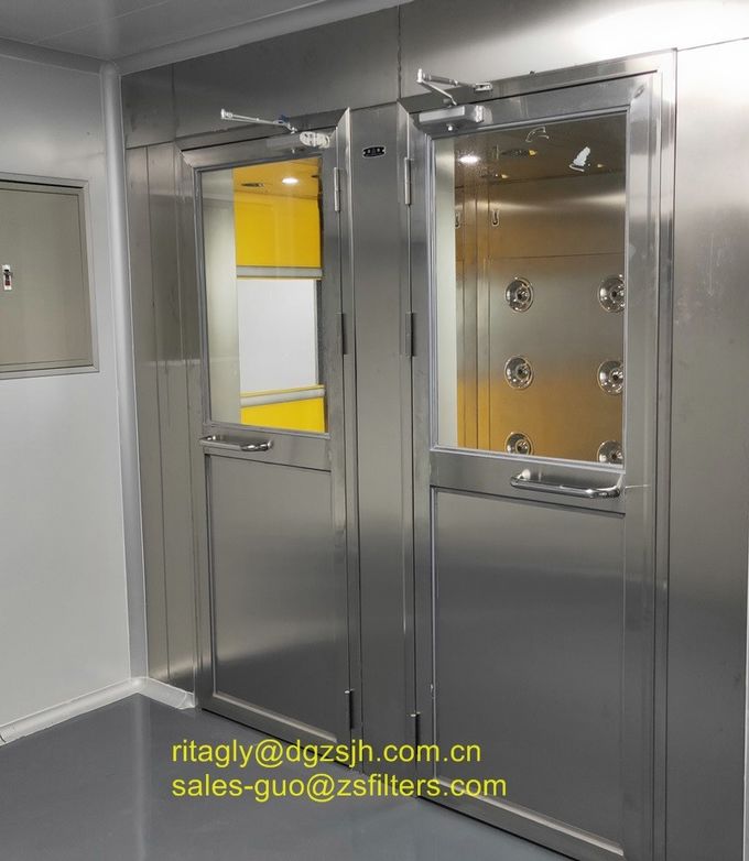 Fast Speed Scrolled Doors Air Shower Tunnel For  Material  ,  Air Blow Passage 1